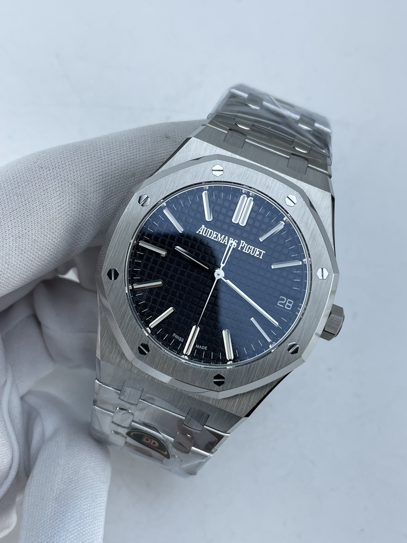 (준비완료/특급배송)NO.4126/DDF공장 오데마피게 로열오크 41mm 15510 스틸 블랙 다이얼 스틸 브레이슬릿